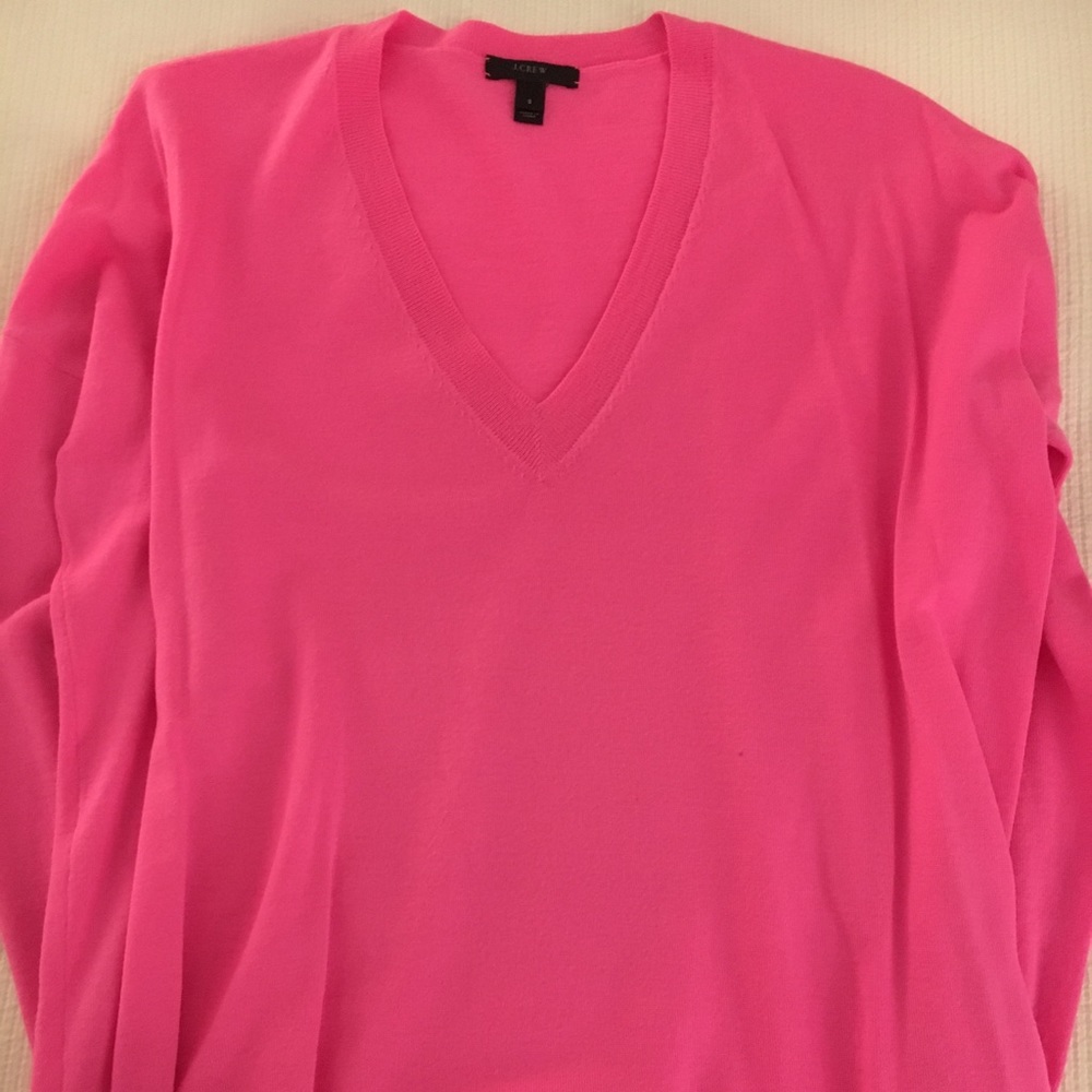 J.Crew Hot Pink Sweater